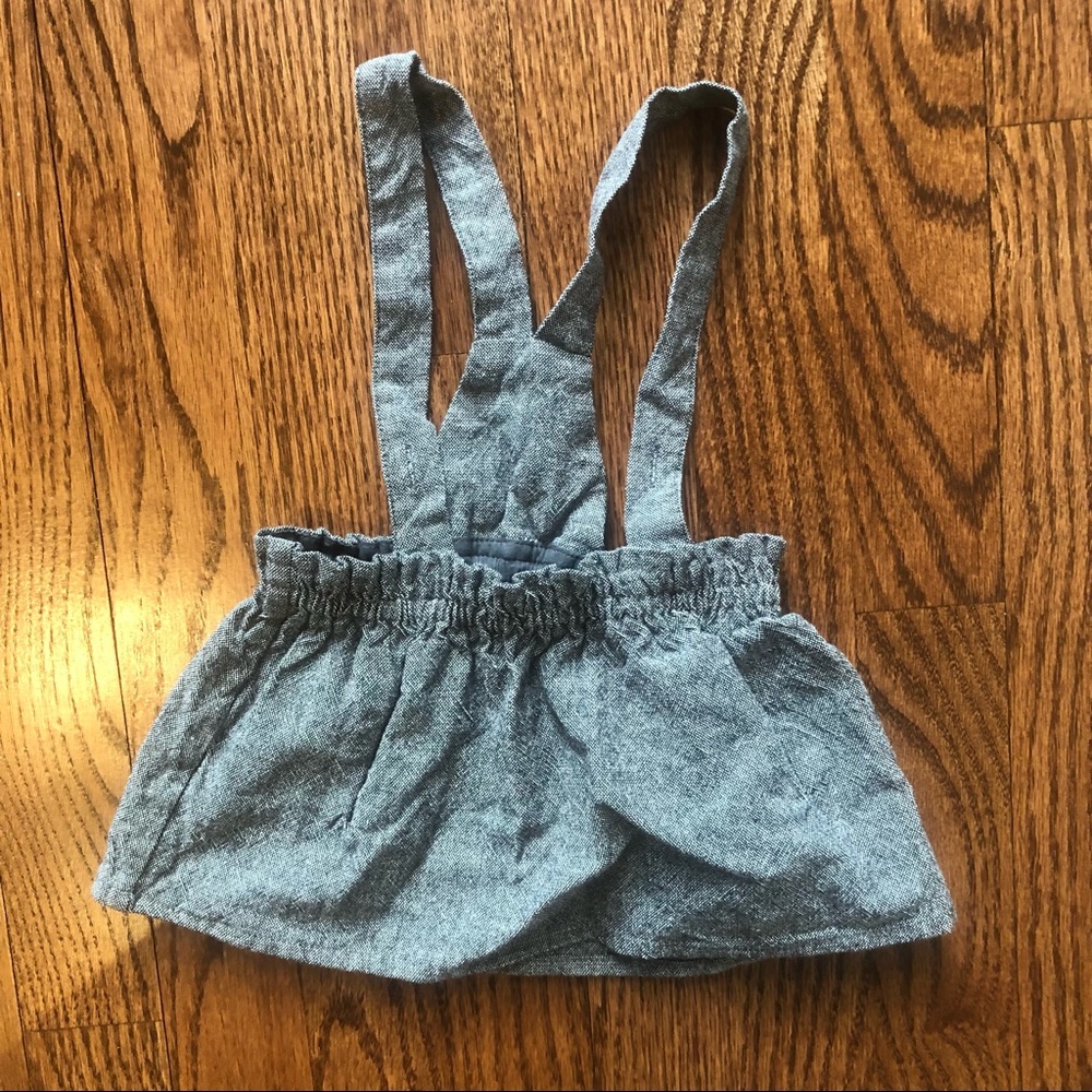 Heather Grey Pinafore 0-3 Months